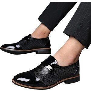 Coerni Men’s Oxford Shoes Slip On Business Tuxedo Shoes Men’s US 10.5 EU 45 NEW